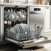 Dishwasher with stainless steel racks