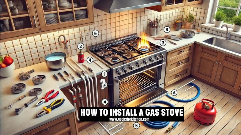 How to install a gas stove