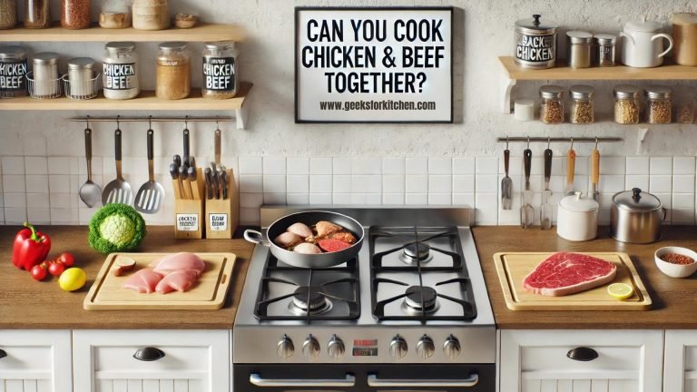 Can you cook chicken and beef together