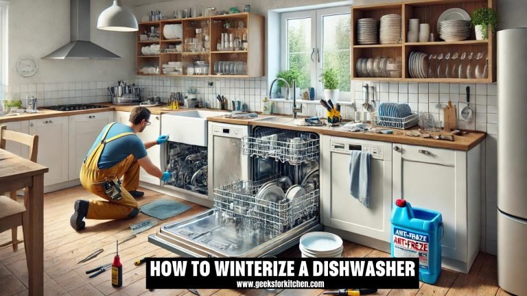 How to winterize a dishwasher