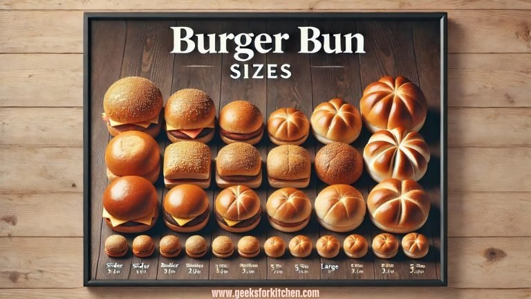 Burger bun sizes