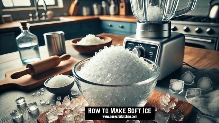 How to Make Soft Ice