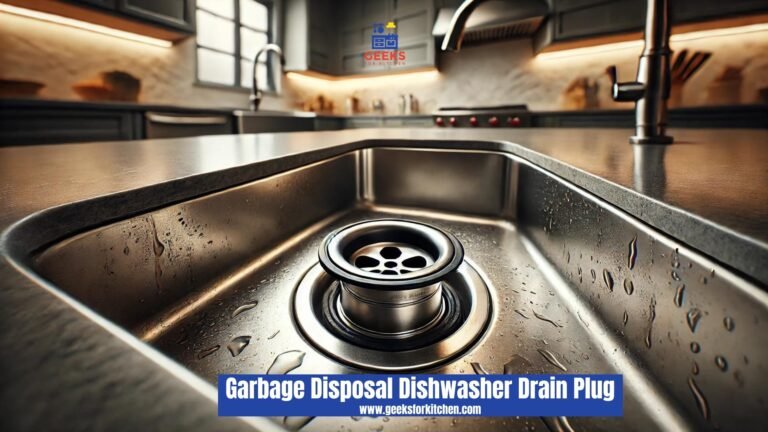 Garbage disposal dishwasher drain plug