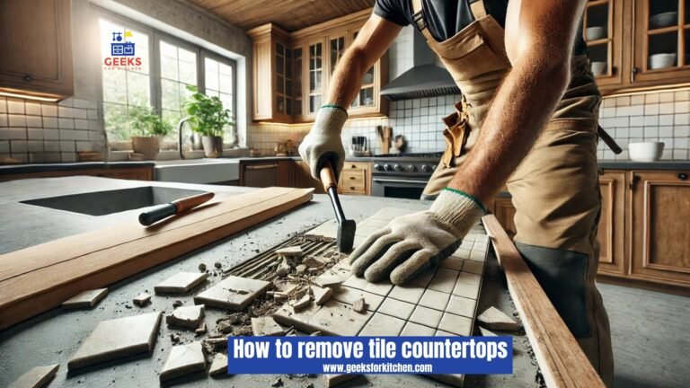 How to remove tile countertops