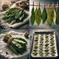 Steps for Drying Bay Leaves