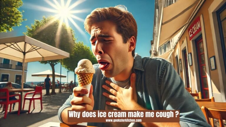 Why does ice cream make me cough